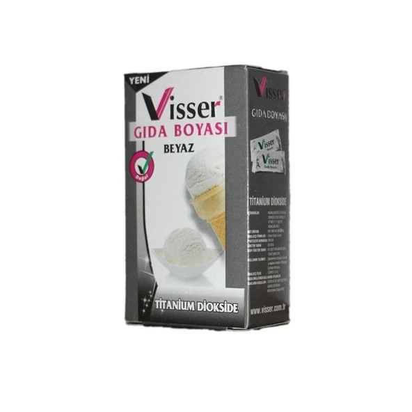 Visser Toz Gıda Boyası Beyaz - Resim 2