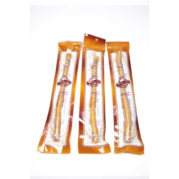 3 Adet Taze Doğal Diş Fırçası Misvak Vakumlu Paket 20 cm Büyük Boy - Resim 4