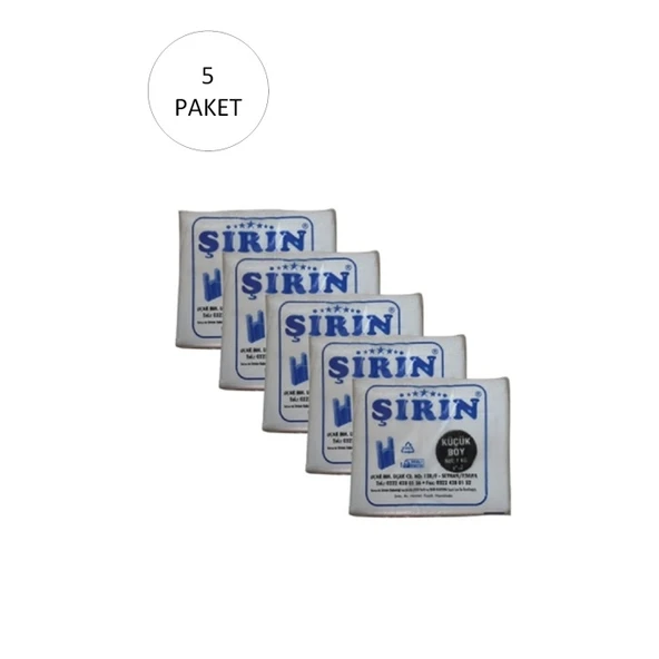 Beyaz Kalın Atlet Poşet Küçük Boy 25x45 Cm 1 Kg 5 Paket (Takriben 550 Adet) - Resim 2