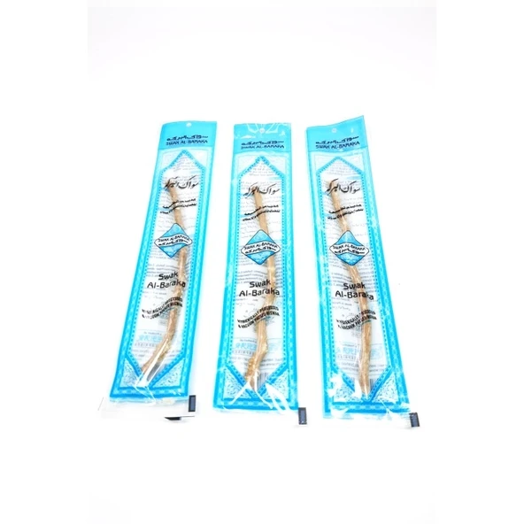 3 Adet Taze Doğal Diş Fırçası Misvak Vakumlu Paket 15 cm Orta Boy - Resim 4