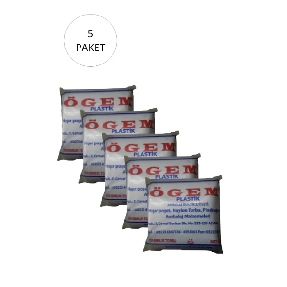 Bakkaliye Naylon Torba Yarımlık 14x27 cm 1 kg 5 Paket (Takriben 1,800 Adet) - Resim 2