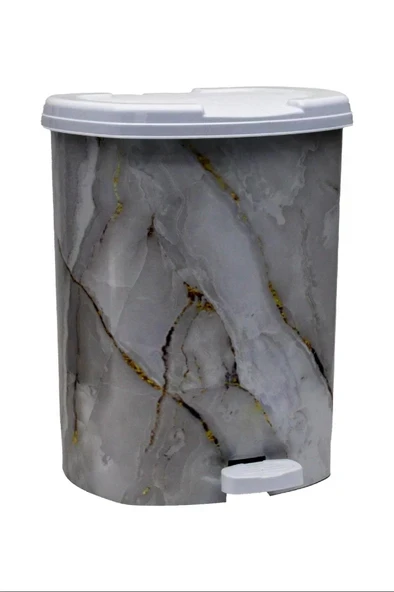 Asude 2 No Desenli Pedallı Çöp Kovası Royaleks-ASD187 ürün görseli 1