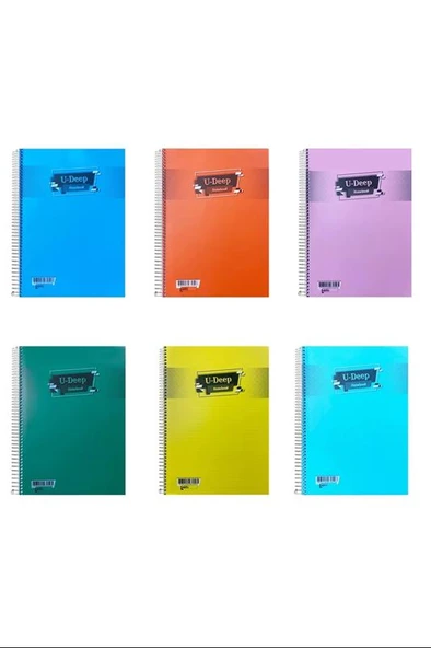 Umut U-deep A4 Spiralli Plastik Kapak Ekstra 40yp. Defter Kareli 250 mikron - 1