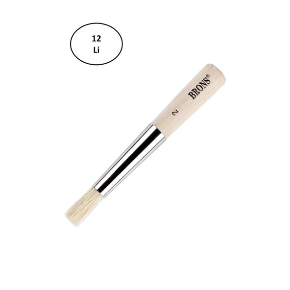 Brons Tampon Fırça Br-661 115 Serisi No:2 12'li - 1