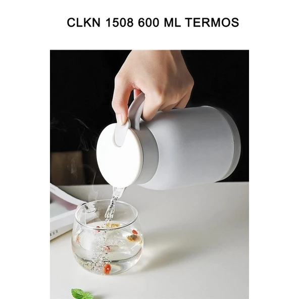 600 ML Çelik Termos Renkli Clkn-1508 - Resim 3
