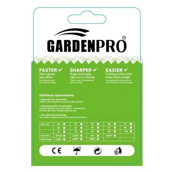 Palmera CS-25K Akülü Budama Testeresi Zinciri 1/4 Micro 19 Diş - Resim 2