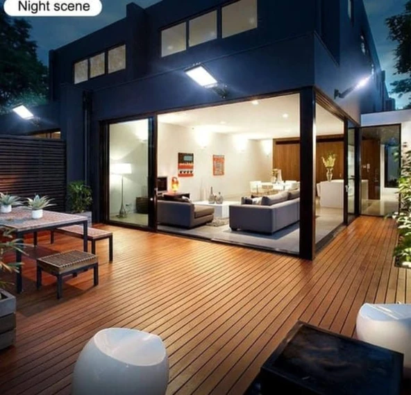 900 Watt Çok Kaliteli, Kumandalı, Güneş Enerjili, Fotoselli, Sensörlü, 3 Modlu Solar Bahçe Armatürü - Resim 6