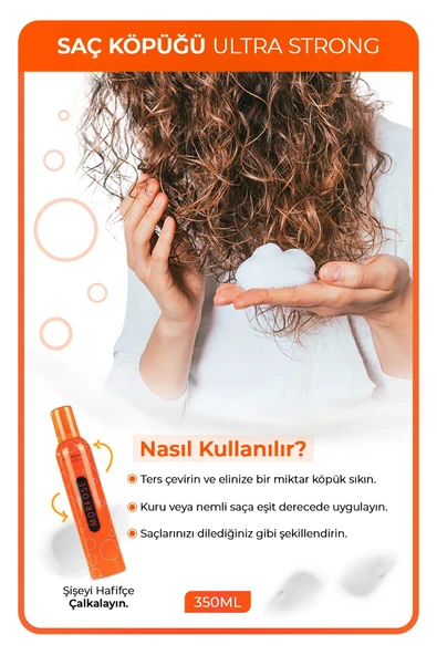 Ultra Strong Saç Köpük 350 ML - Ultra Güçlü Tutuş - mrfs - Resim 3