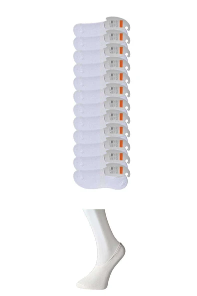 Beyaz Erkek Babet Çorap 12 çift ürün görseli 1