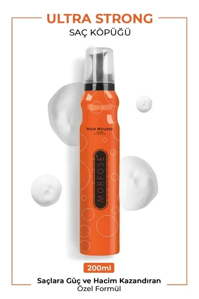 Ultra Strong Saç Köpük 200 ML - Ultra Güçlü Tutuş - mrfs ürün görseli 1