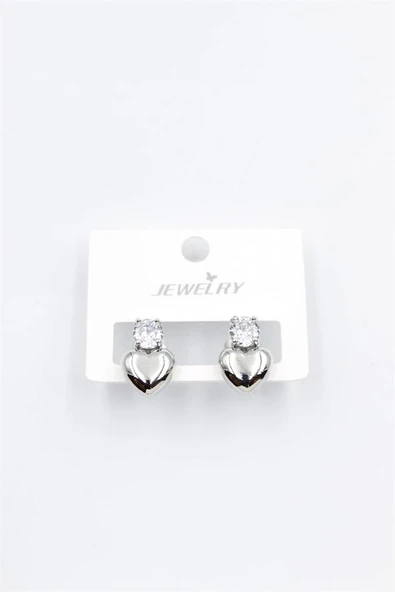 Kalp Küpe - Gümüş ürün görseli