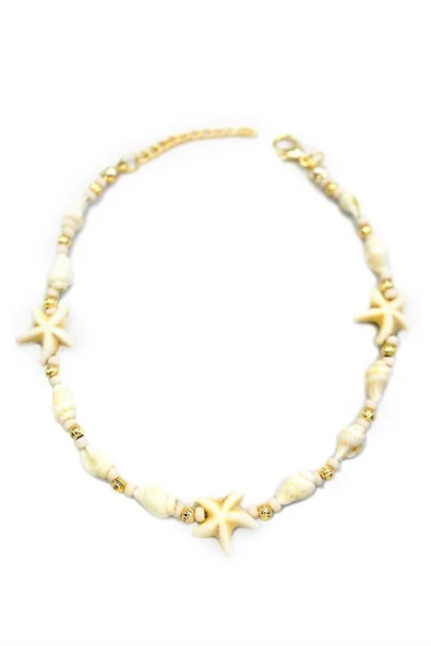 Deniz Kabuğu Halhal - Beyaz ürün görseli