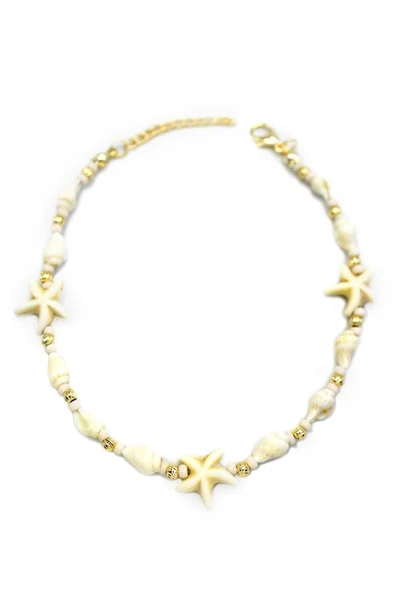 Deniz Kabuğu Halhal - Beyaz - Resim 2