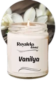 Doğal Özel Seri Kokulu Dekoratif Kavanoz Mum 210 cc - Vanilya - RYL - Resim 2