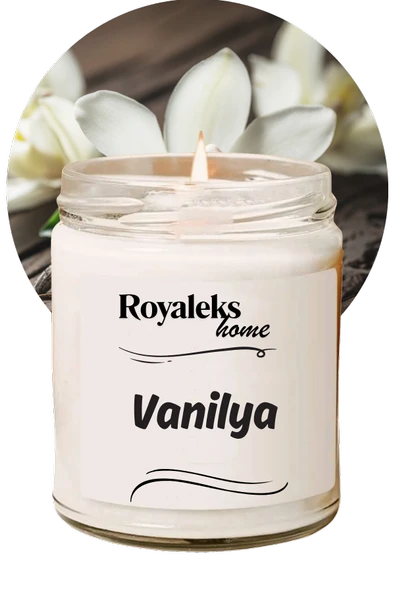 Doğal Özel Seri Kokulu Dekoratif Kavanoz Mum 210 cc - Vanilya - RYL ürün görseli 1