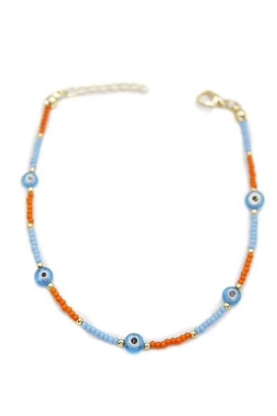 Nazar Boncuklu  Halhal - Mavi ürün görseli