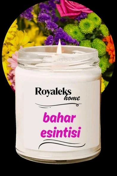 Doğal Özel Seri Kokulu Dekoratif Kavanoz Mum 210 cc - Bahar Esintisi - RYL ürün görseli 1