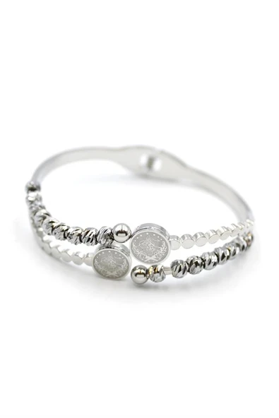 Tuğra Dorika Bilezik - Gümüş - Resim 2