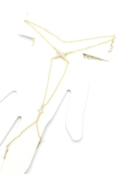 X Taşlı Şahmeran - Altın