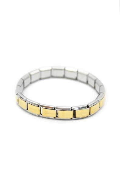 Lastikli Çelik Bilezik - Altın ürün görseli 1