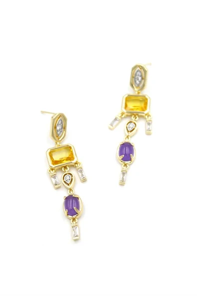 Taşlı Küpe - Altın ürün görseli