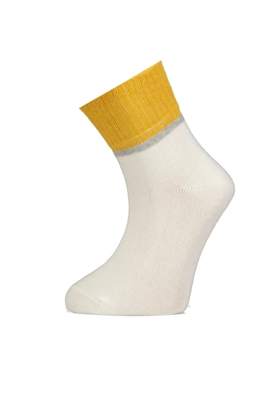 Bibaby Biorganic Lady Yaş Kısa Soket Çorap 68423 Ekru - 1