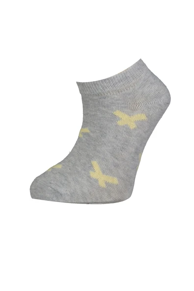Bibaby Biorganic Çizgili 2'Li Yaş Patik Çorap 68429 Sarı - 3