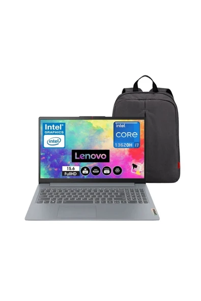 LENOVO Ideapad Slim 3 Intel Core I7-13620H 16GB 1TB SSD W11P 15.6" Bilgisayar CsrTech Çantalı ürün görseli 1
