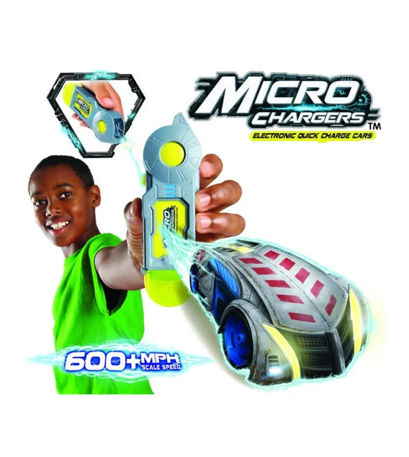 Micro Chargers Çarpışma Yarış Arabaları Pisti ve Micro-Jet Araba Fırlatıcı - 4