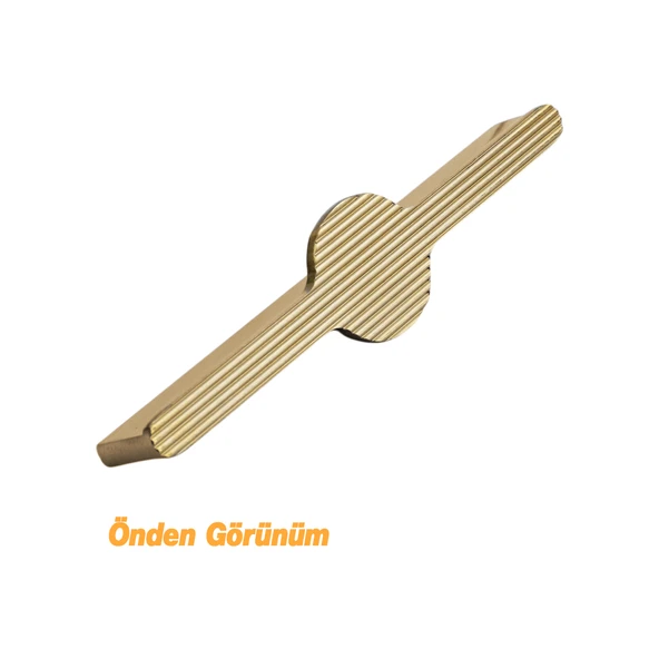 Saral Çizgili Mat Altın Metal Kulp 160 mm 16 cm Mobilya Çekmece Mutfak Dolabı Dolap Kapak Kulpları - Resim 7