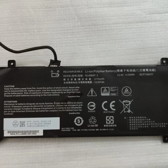 CASPER NIRVANA X400 BATARYA NL40BAT-3 ürün görseli 1