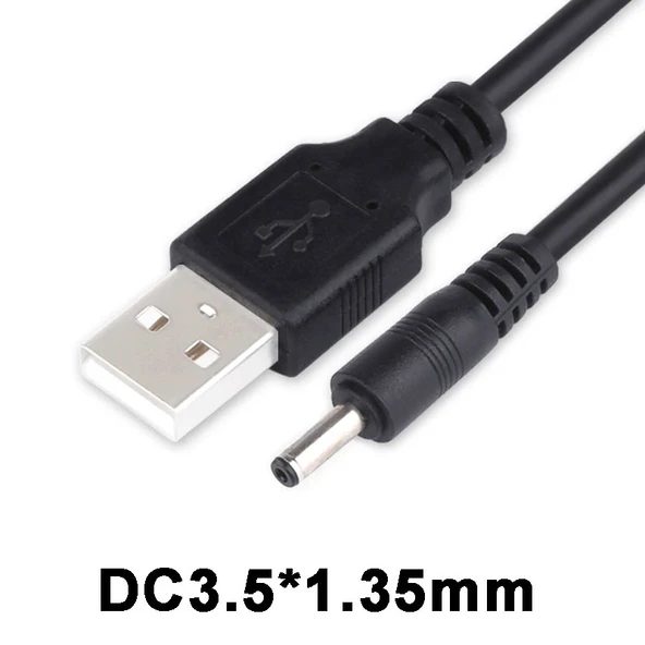 Usb 2.0 DC 3.5mm x 1.35mm güç kablosu 5v2A USB güç kablosu - Resim 2