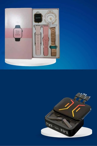 Wireless Şarjlı Akıllı Saat ve Dijital Göstergeli Kablosuz Bluetooth Kulaklık Nabız Ölçer - 4