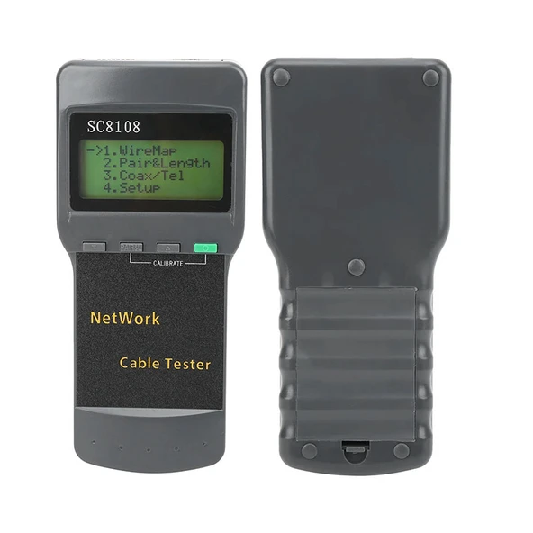 Dijital kablo tester sc8108 dijital RJ45 network kablo test cihazı - Resim 2