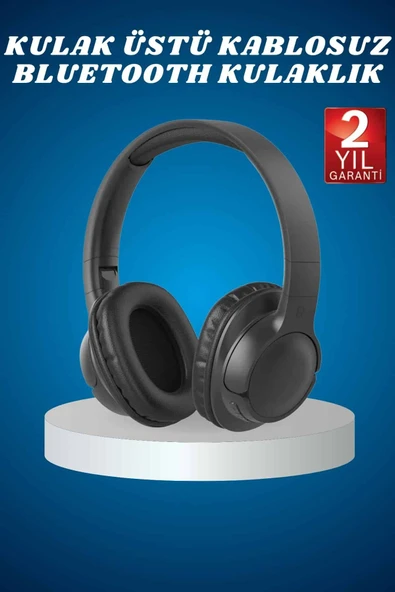 Kulak Üstü Kablosuz Bluetooth Kulaklık Yüksek Ses Kaliteli ANC Özelliği ürün görseli