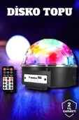Bluetooth ve Uzaktan Kumandalı Çok Renkli Masaüstü Disko Topu - Resim 2