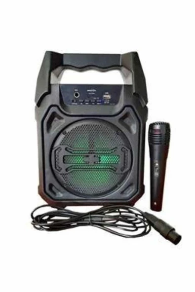 Bluetooth Hoparlör Led Işıklı Taşınabilir Kablosuz Speaker Uzun Pil Ömrü - Resim 2