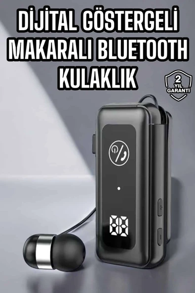 Kablolu Makaralı Bluetooth Kulaklık Uzun Pil Ömrü Dijital Göstergeli ürün görseli 1