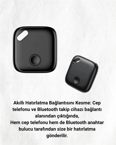 iOS & Android Uyumlu Smart Tag | Uzun Pil Ömrü | Bul Uygulaması ile Entegre Akıllı Takip Cihazı - 3