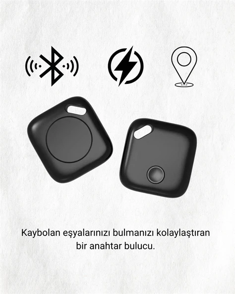 iOS & Android Uyumlu Smart Tag | Uzun Pil Ömrü | Bul Uygulaması ile Entegre Akıllı Takip Cihazı - 2