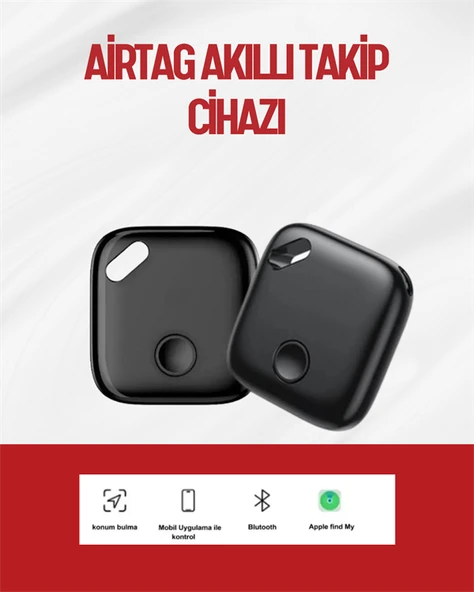 iOS & Android Uyumlu Smart Tag | Uzun Pil Ömrü | Bul Uygulaması ile Entegre Akıllı Takip Cihazı - 1