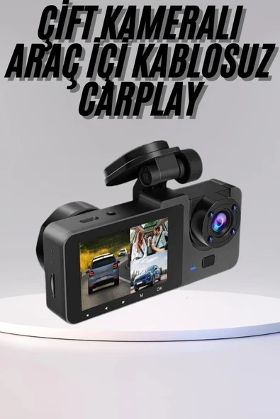 DVR Araç İçi Kamera Hareket Algılayabilen 1080P CarPlay Video Kaydedici ürün görseli 1