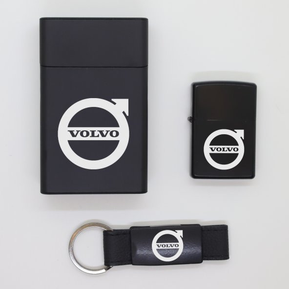 Volvo Metal Sigara Kutusu, Zippo Çakmak ve Anahtarlık Seti