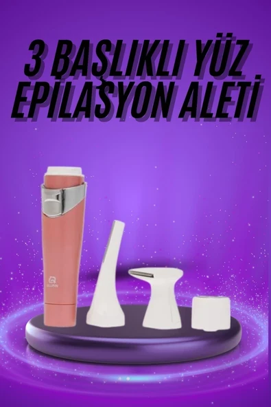 Tüm Cilt Tipleri Için 3 Başlıklı Yüz Çene Kıl Tüy Alma Tüm Cilt Tiplerine Uygun ürün görseli 1