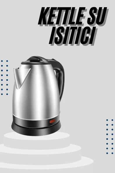 Kettle C F Tipi 220-240V Paslanmaz Çelik Elektrik Kablolu Otomatik Kapanma ürün görseli 1