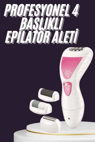 4 Başlıklı Lazer Öncesi Kısaltma Epilasyon Aleti Epilatör Çok Amaçlı ürün görseli 1