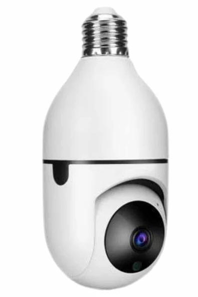 Güvenlik Kamerası Wi-Fi Özellikli 360 Derece Full Hd 1080p Ampül Kamera - 3
