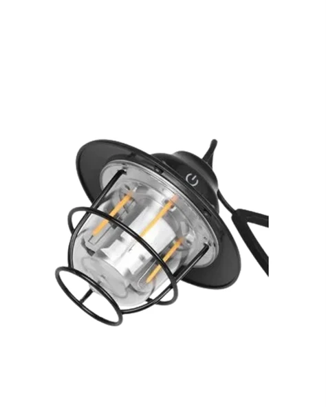 4 Fonksiyonlu Dekoratif Kamp Lambası – Tungsten Ampul, USB Çıkışlı - 2