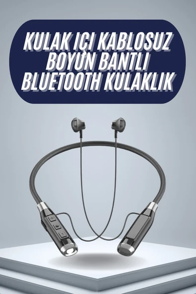 120 Saat Bluetooth Kulaklık Kablolu Boyun Askılı SD Kart Girişli ANC Özellikli