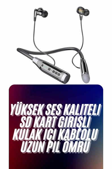 Kablolu Bluetooth Kulaklık Kulak İçi 120 Saat ANC Özelliği Uzun Ömürlü - 2